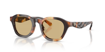 LIGHT YELLOW LENSES WITH CONTRAST TORTOISE FRAME