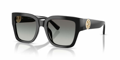 Tory Burch TY7228U/S Square Sunglasses in Grey Gradient Black, front view