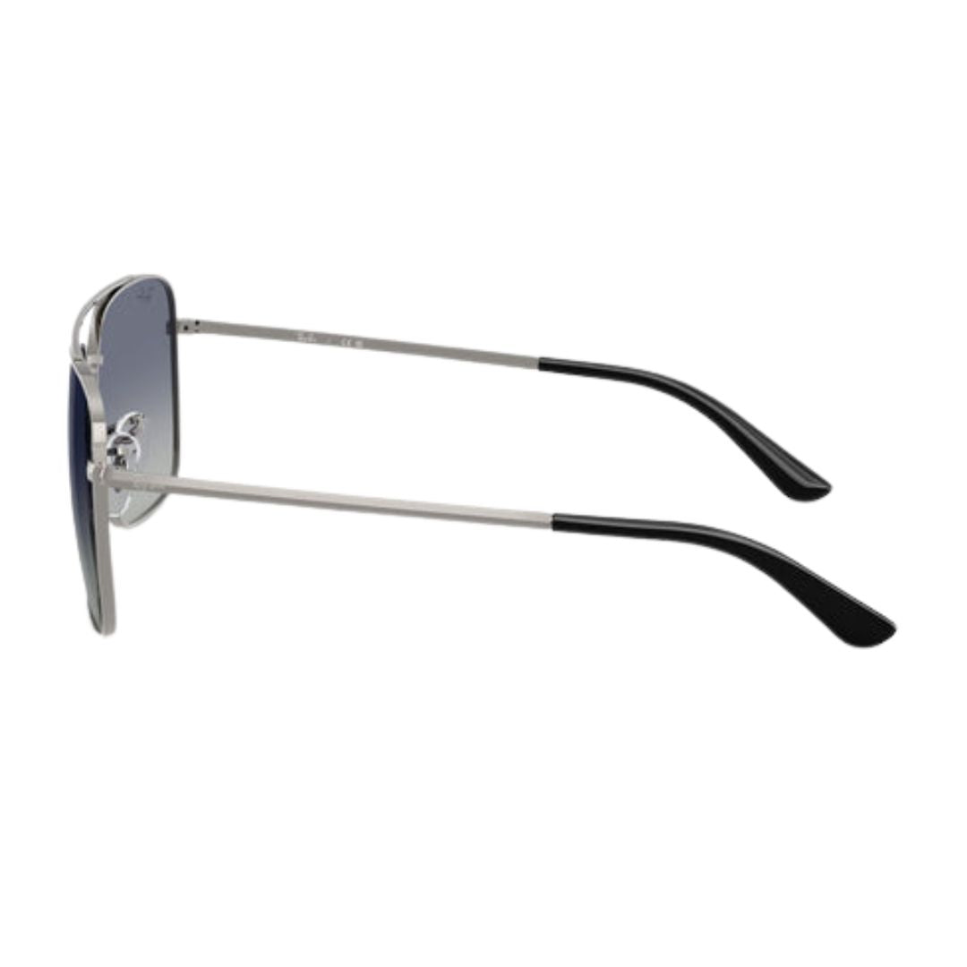 Ray-Ban RB3773I Square Sunglasses in Grey Gradient Blue Gunmetal, side view