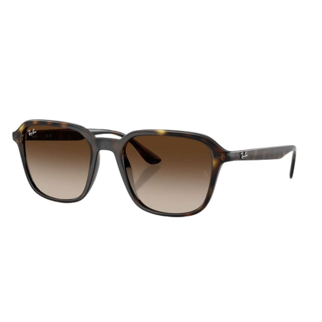 Ray-Ban RB4465I Square Sunglasses in Brown Gradient Havana, angle view