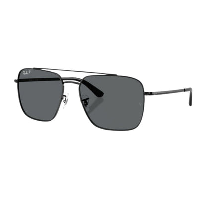 Ray-Ban RB3773I Square Sunglasses in Grey Black, angle view