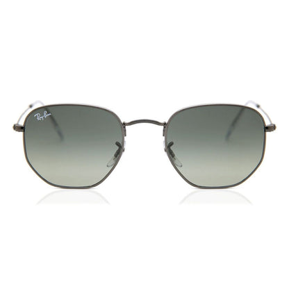 Ray-Ban RB3548N Geometric Sunglasses in Grey Gunmetal, front view