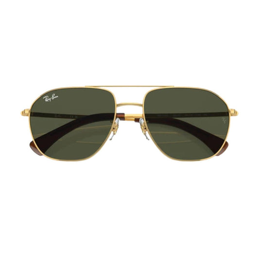 Ray-Ban RB3723I Square Sunglasses in Green / Arista Gold, front view
