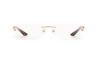 Maybach THE ARTIST III Rectangle Eyeglasses in Clear / Rose Gold Plated Indigo Dark Brown Bem Ebony, side view