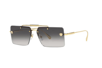 GRAY GRADIENT LENSES WITH GOLD FRAME