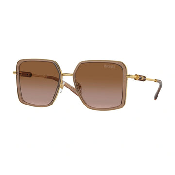 BROWN GRADIENT LENSES WITH BROWN TRANSPARENT FRAME