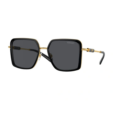 SOLID BLACK LENSES WITH BLACK GOLD FRAME