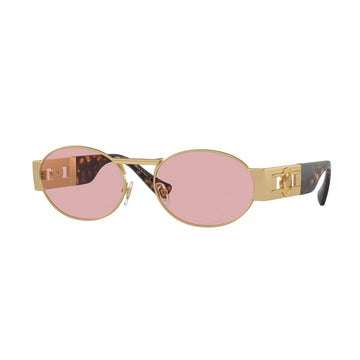 LIGHT VIOLET LENSES WITH MATTE GOLD FRAME