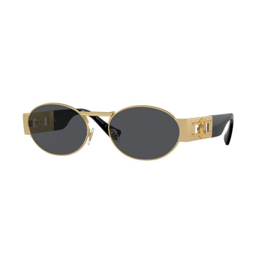 SOLID GRAY LENSES WITH MATTE GOLD FRAME