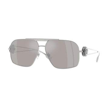 LIGHT GREY MIRROR SILVER LENSES WITH SLIVER FRAME