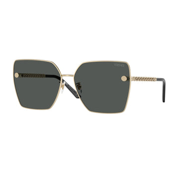 SOLID GRAY LENSES WITH GOLD FRAME