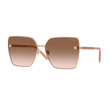 BROWN GRADIENT LENSES WITH ROSE GOLD FRAME