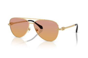 ORANGE GRADIENT LENSSE WITH GOLD FRAME