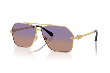 ORANGE VIOLET GRADIENT LENSSE WITH GOLD FRAME