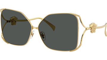 SOLID GRAY LENSES WITH GOLD FRAME