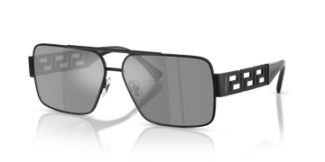 DARK GRAY SLIVER MIRROR LENSES WITH MATTE BLACK FRAME