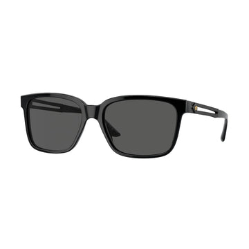 SOLID GRAY LENSES WITH BLACK FRAME
