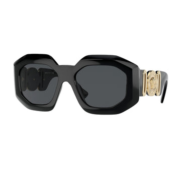 SOLID GRAY LENSES WITH BLACK FRAME