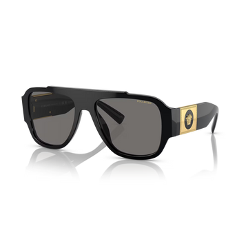 SOLID GRAY POLARIZED LENSES WITH BLACK FRAME