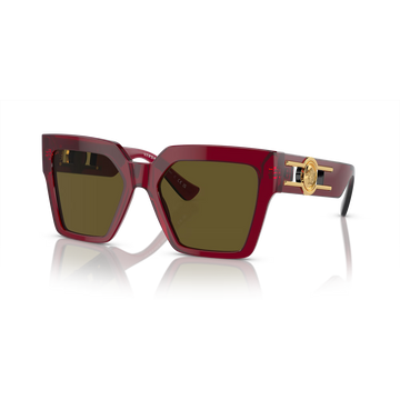 BROWN LENSES WITH BORDEAUX FRAME
