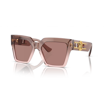 LIGHT BROWN LENSES WITH BROWN TRANSPARENT FRAME