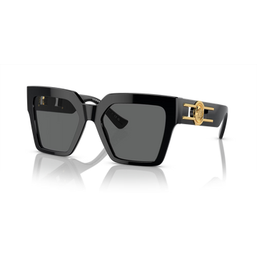 SOLID GRAY LENSES WITH BLACK FRAME