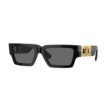 SOLID GRAY LENSES WITH BLACK FRAME