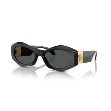 SOLID BLACK LENSES WITH BLACK FRAME