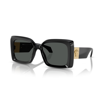 SOLID GRAY LENSES WITH BLACK FRAME