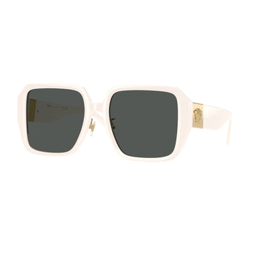 SOLID GRAY LENSES WITH IVORY WHITE FRAME