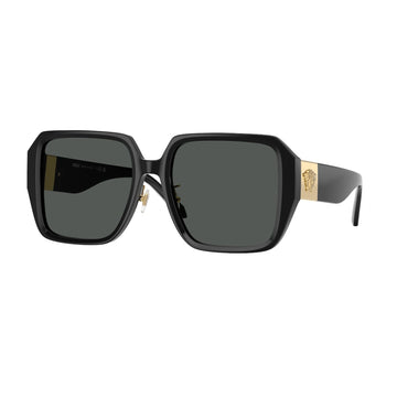 SOLID GRAY LENSES WITH BLACK FRAME