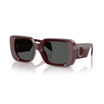 SOLID GRAY LENSES WITH BORDEAUX FRAME
