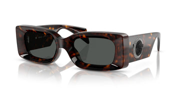 SOLID GRAY LENSES WITH HAVANA FRAME