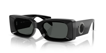 SOLID GRAY LENSES WITH BLACK FRAME