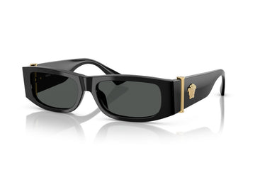 SOLID GRAY LENSES WITH BLACK FRAME
