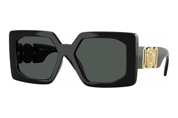 SOLID GRAY LENSES WITH BLACK FRAME