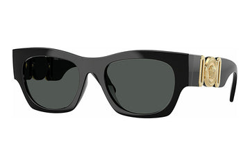 SOLID GRAY LENSES WITH BLACK GOLD FRAME