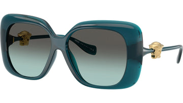 GREEN GRADIENT GREEN LENSES WITH TRANSPARENT BLUE FRAME