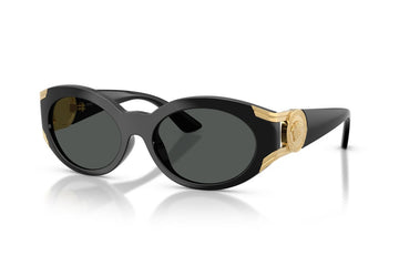 SOLID GRAY LENSES WITH BLACK FRAME