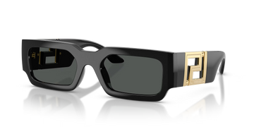 SOLID GRAY LENSES WITH SHINY BLACK FRAME