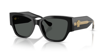 SOLID GRAY LENSES WITH BLACK FRAME