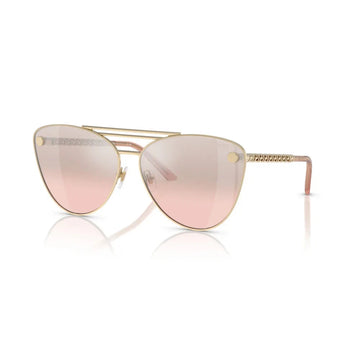 LIGHT PINK LENSES WITH SLIVER FRAME