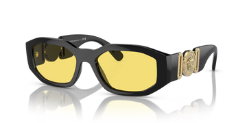 LIGHT YELLOW LENSES WITH BLACK FRAME