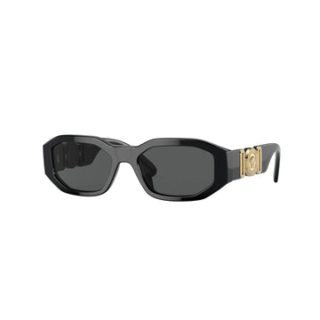 SOLID GRAY LENSES WITH BLACK FRAME