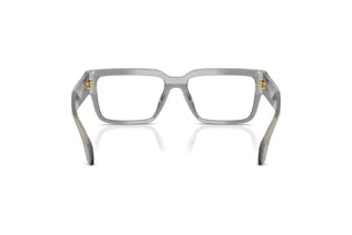 Versace VE3374U Square Eyeglasses in Transparent Grey, back view
