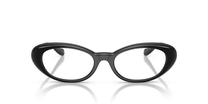 Versace VE3381U Oval Eyeglasses in Clear / Black, detail view