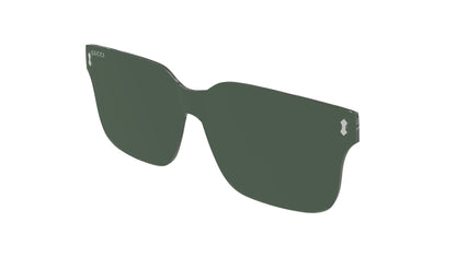 Gucci GG1711S Rectangle Sunglasses in Clear Lenses With Havana Frame, detail view