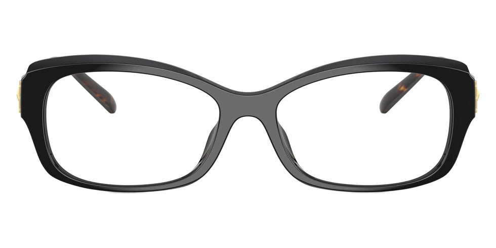 Tory Burch TY4015U Rectangle Eyeglasses in Satin Black, front view