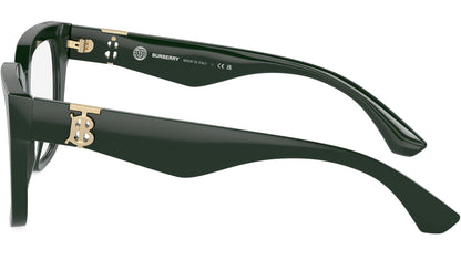 Burberry BE2403 Square Eyeglasses in Green Frame, angle view