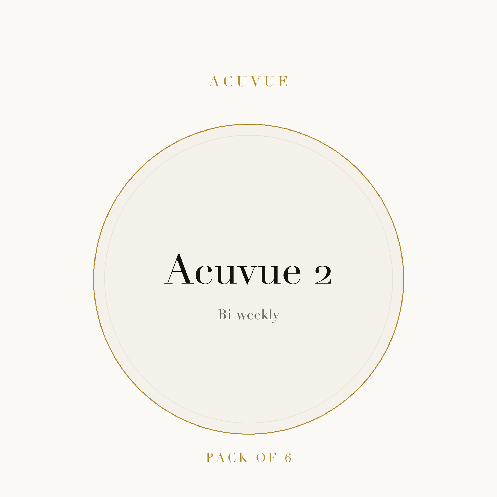 Acuvue 2 Contact Lenses on ivory plate
